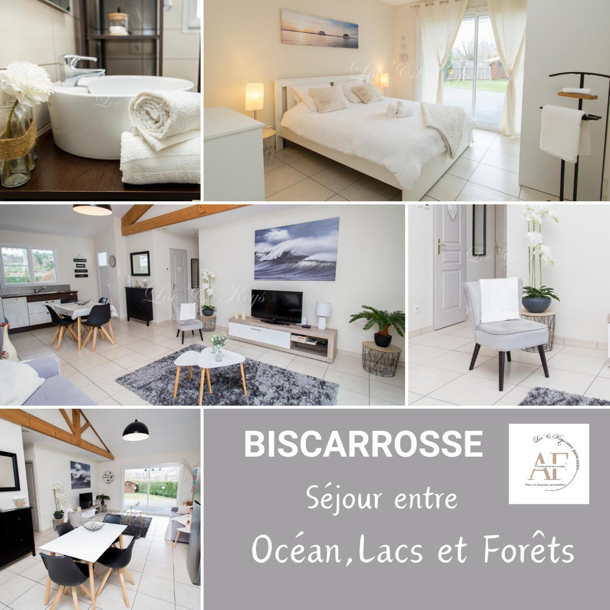 Ravissante Maison Cosy 4* Biscarrosse Proche Lac 外观 照片