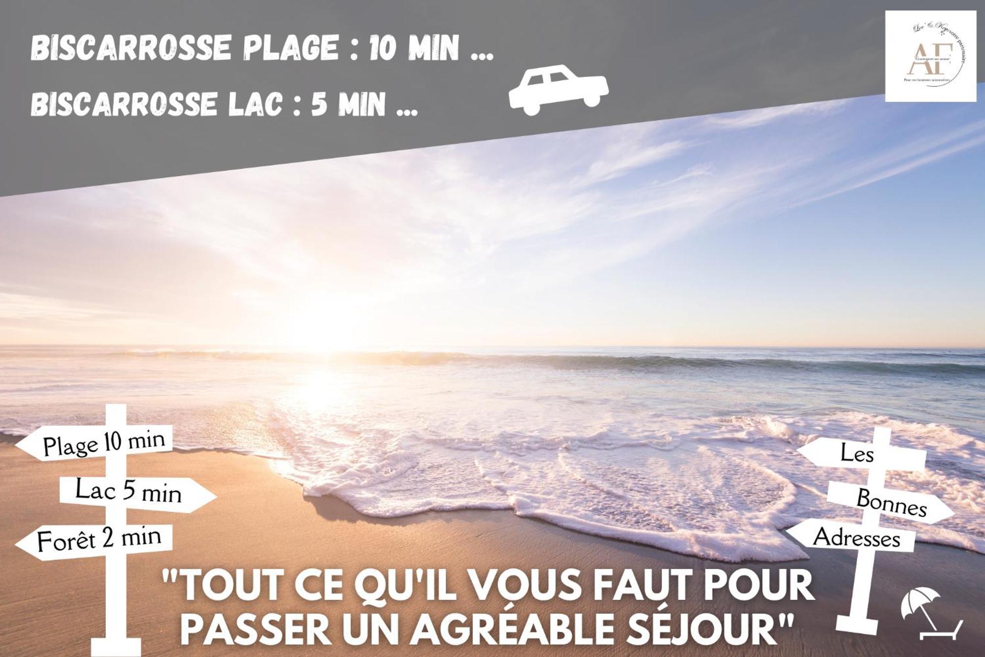 Ravissante Maison Cosy 4* Biscarrosse Proche Lac 外观 照片